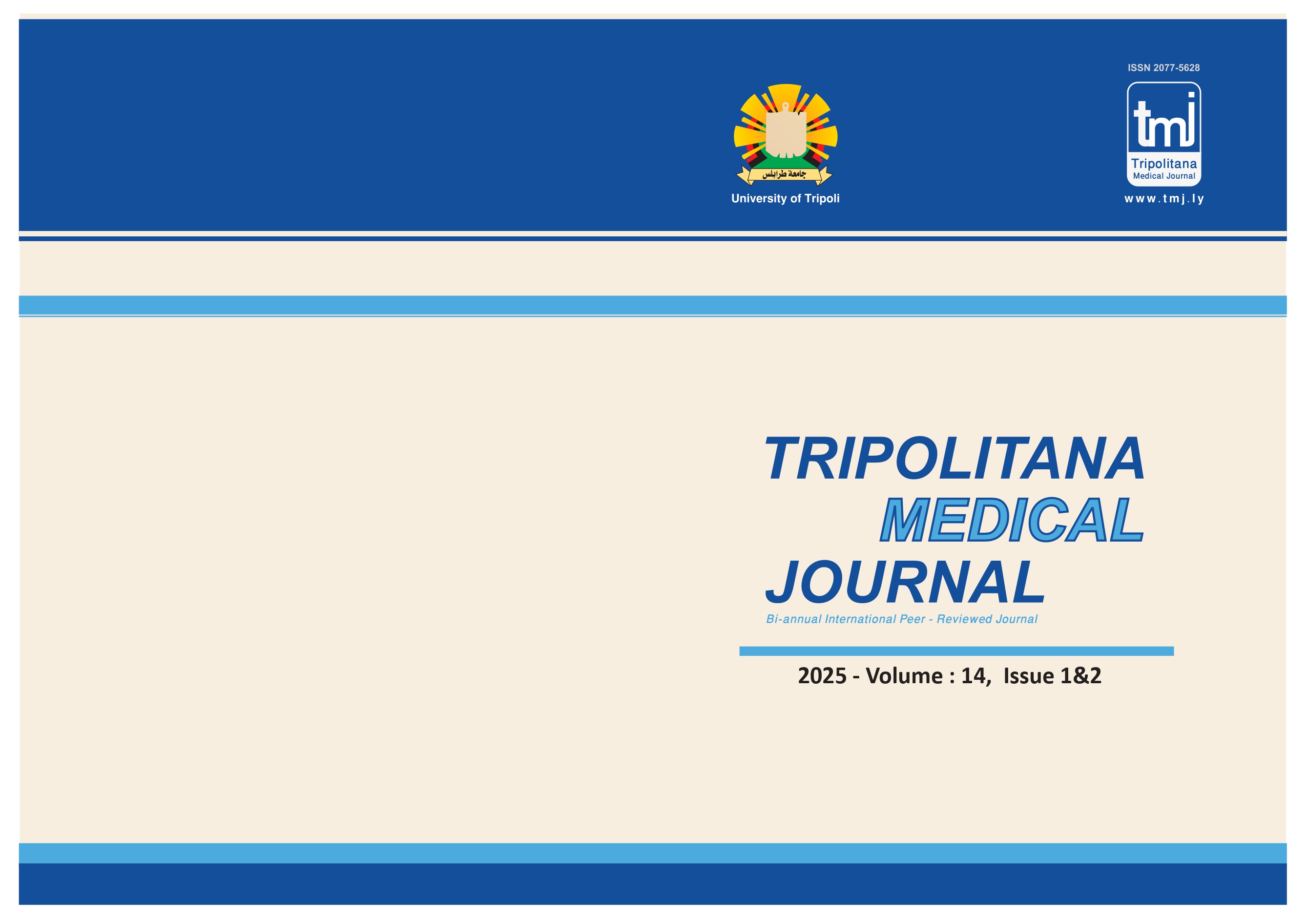 					View Vol. 14 No. 1 (2025): Tripolitana Medical Journal
				